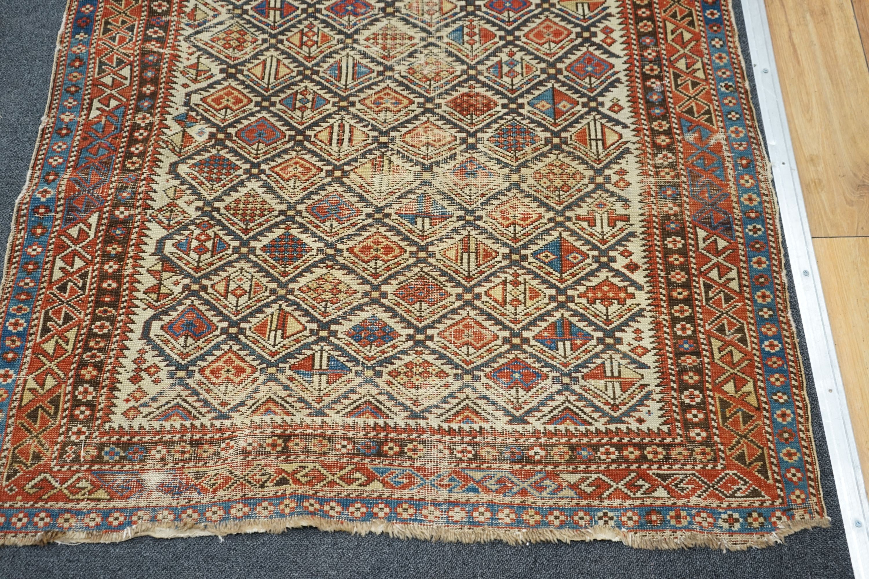 An antique Daghestan prayer rug, 144 x 101cm